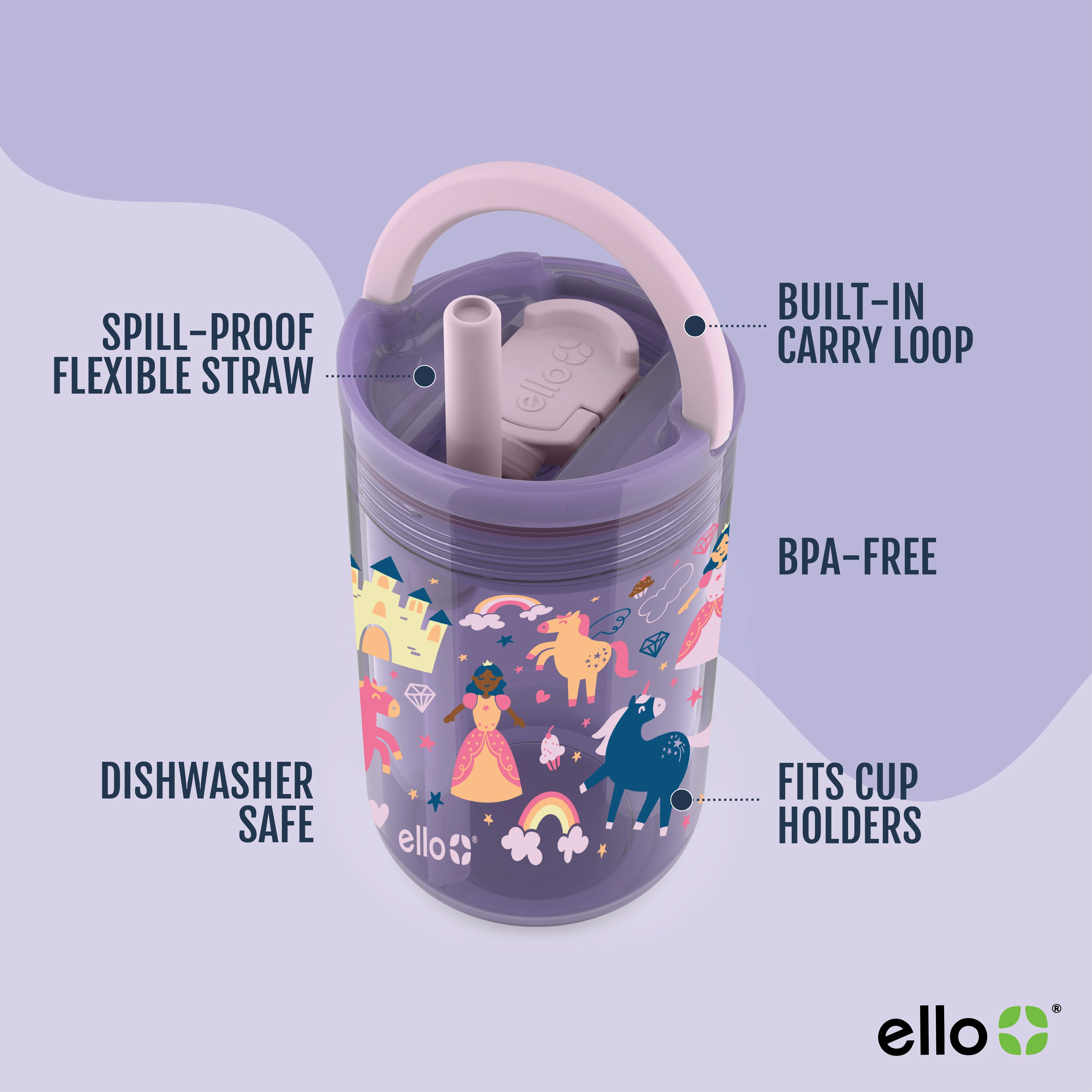 Bop 12oz Leakproof Kids Tumbler with Optional Straw, Set of 2 - Image 7