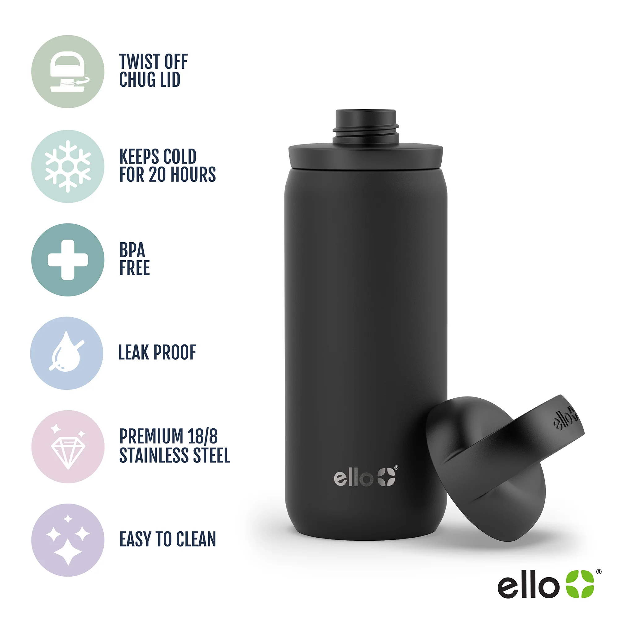 Cooper Twist Stainless Steel Water Bottle - Image 42